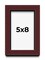 Photo Size Shadow Box 1.5" Depth Brown Picture Frame - UV Acrylic, Backing, Hanging Hardware